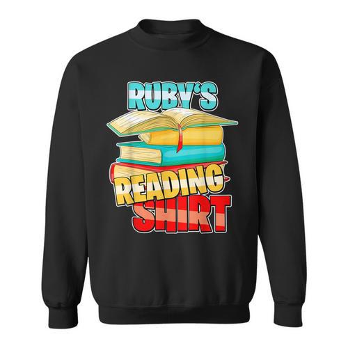 Ruby's Reading Shirt Personalized Book Reading Sweatshirt - Bookorys DE