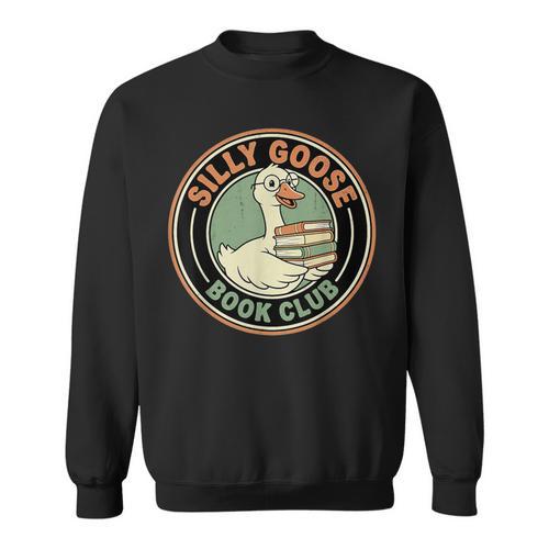 Silly Goose Book Club For Readers Bookish Sweatshirt - Bookorys