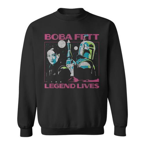 Star Wars The Book Of Boba Fett The Legend Lives Retro Sweatshirt - Bookorys DE