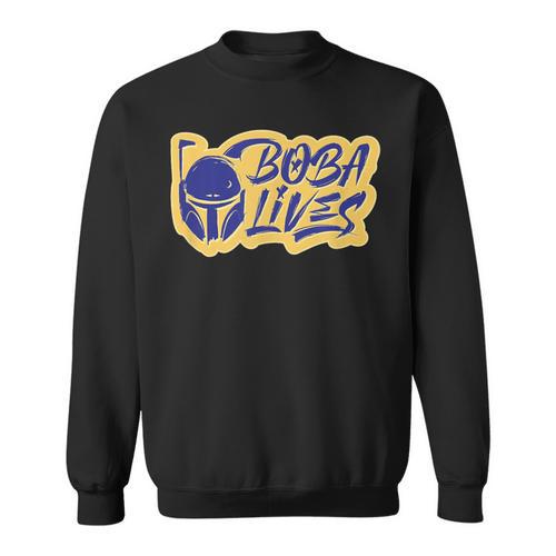 Star Wars The Book Of Boba Fett Boba Lives Logo Sweatshirt - Bookorys