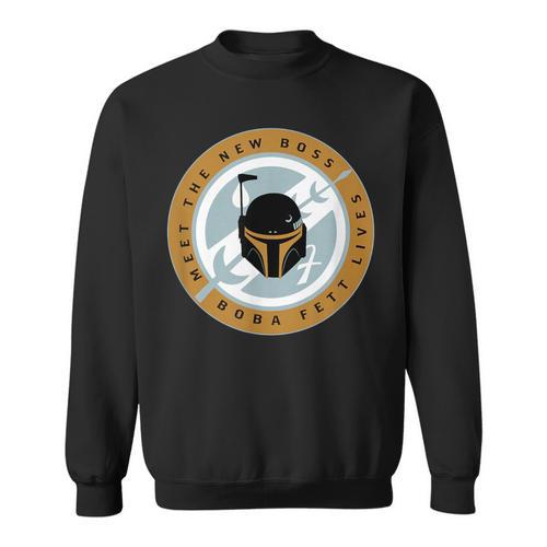Star Wars The Book Of Boba Fett Meet The New Boss Logo Sweatshirt - Bookorys