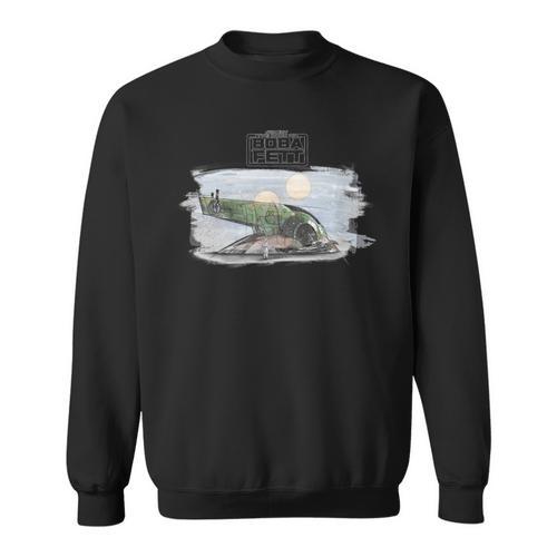Star Wars The Book Of Boba Fett Slave 1 Portrait Sweatshirt - Bookorys CA