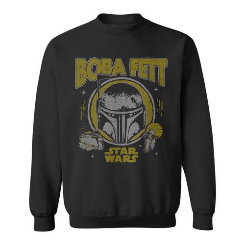 Star Wars The Book Of Boba Fett Vintage Helmet Logo Sweatshirt - Bookorys CA