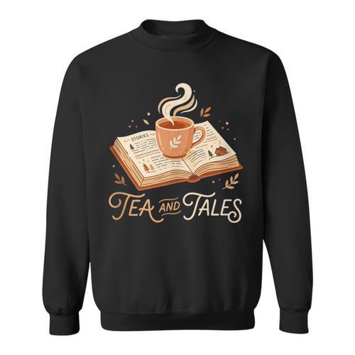 Stories Tea And Tales Still Read Childrens Books Reader Sweatshirt - Bookorys
