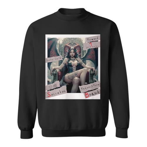 Succubus 2 Yumema Kanji Guild Request Book Another World Fictional Women's Sweatshirt - Bookorys AU