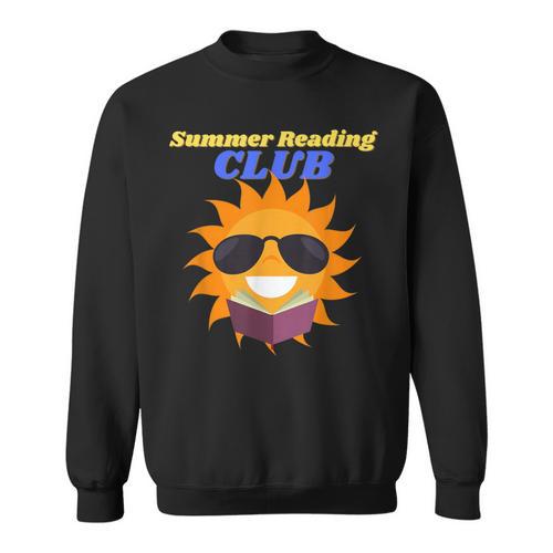 Summer Reading Club Sun Reading Book Men Women Kids Sweatshirt - Bookorys