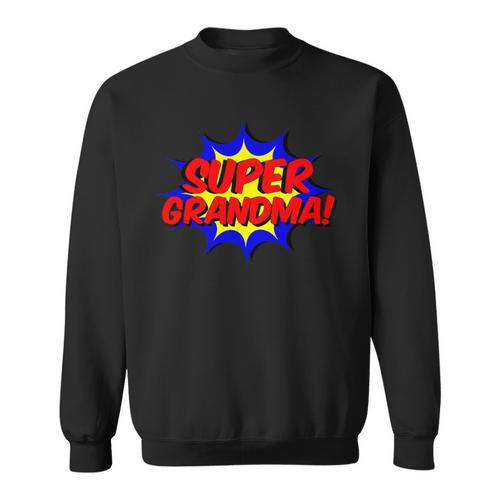 Super Grandma Comic Book Style Superhero Sweatshirt - Bookorys