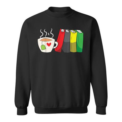 Tea And Bookworm Love Books And Tea Sweatshirt - Bookorys