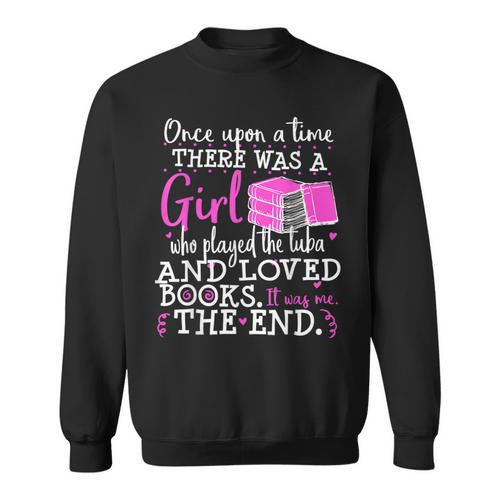 Tuba Player Book Lover Nerd Marching Band Reader Geek Sweatshirt - Bookorys