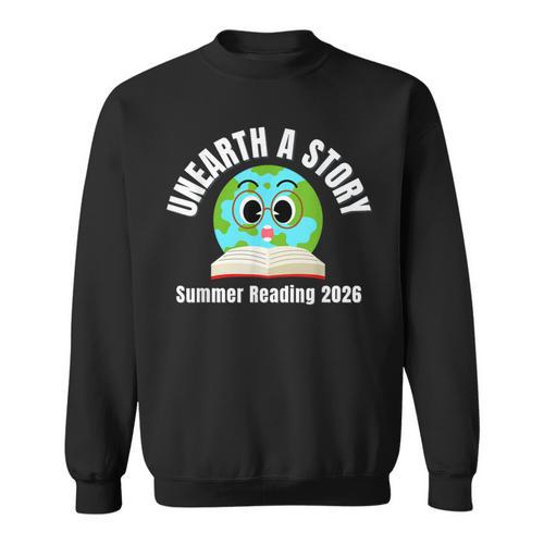 Unearth a Story Summer 2026 Reading Program Earth Read Book Sweatshirt - Bookorys CA