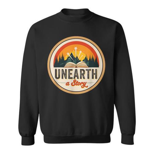 Unearth a Story Summer Reading 2026 Book Vintage Retro Sweatshirt - Bookorys UK