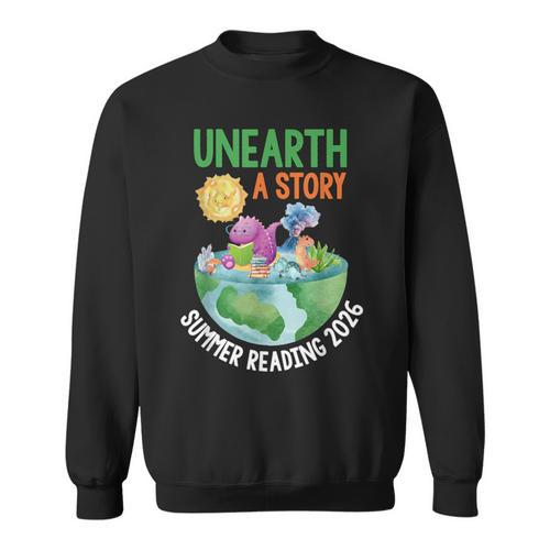 Unearth A Story Summer Reading Program 2026 Animals Book Sweatshirt - Bookorys CA