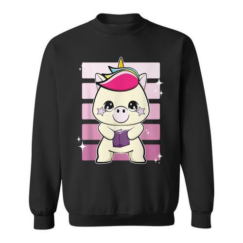 Unicorn With Book Sweatshirt - Bookorys DE