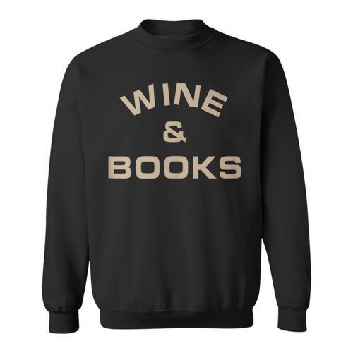 Wine & Books Wine Sweatshirt - Bookorys DE