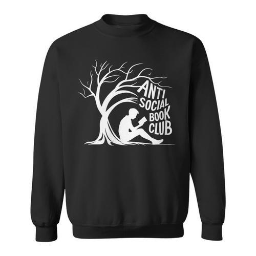 Women's Anti Social Book Club Introvert Reader Bibliophile Sweatshirt - Bookorys AU