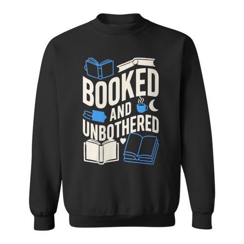 Women's Booktrovert Introvert Reader Library Card Coffee Books Sweatshirt - Bookorys AU