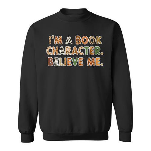 Women's I'm a Book Character Costumes For Kids Storybook Character Sweatshirt - Bookorys