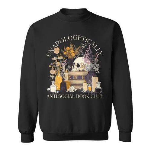 Women's Unapologetically Anti Social Book Club Sweatshirt - Bookorys CA