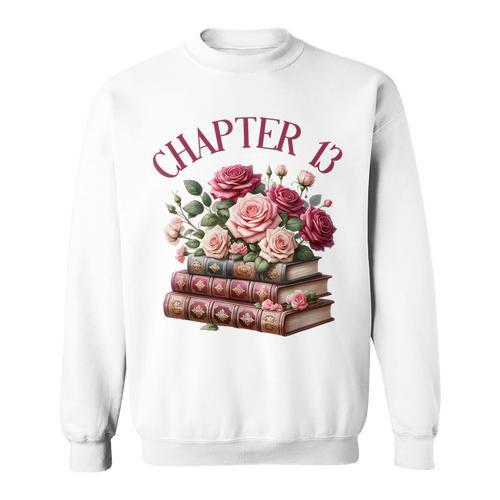 13th Birthday Chapter 13 For Girls Book Lover Bookish Reader Sweatshirt - Bookorys AU