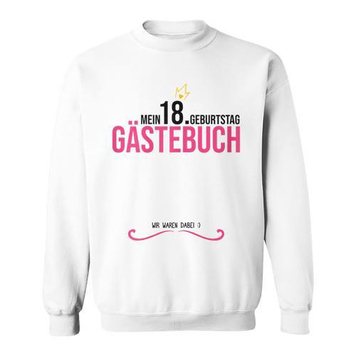 18th Birthday Girl 18 Years Party Guest Book Sweatshirt - Bookorys