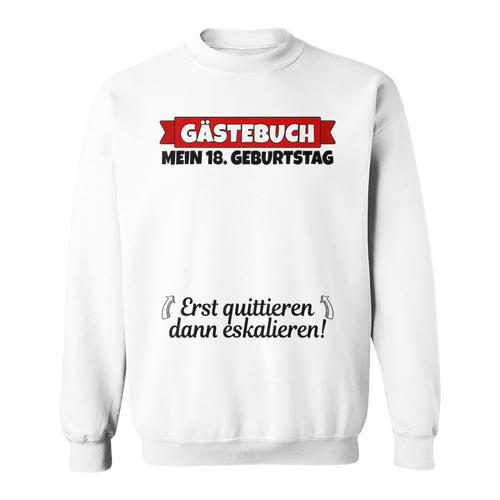 18th Birthday Guest Book Boy 18th Birthday Woman Sweatshirt - Bookorys CA
