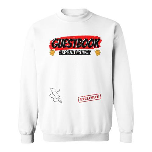 28 Year 28th Birthday Guest Book Sweatshirt - Bookorys AU