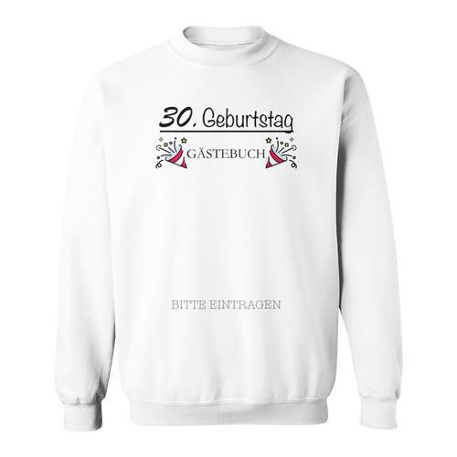 30th Birthday Guest Book For Guests At The Great Celebration Sweatshirt - Bookorys