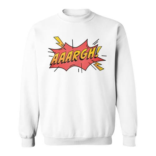 AAARGH Bubble From Comic Book Or Cartoon Sweatshirt - Bookorys