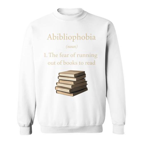 Abibliophobia Definition Book Lover Premium Tri-Blend Sweatshirt - Bookorys