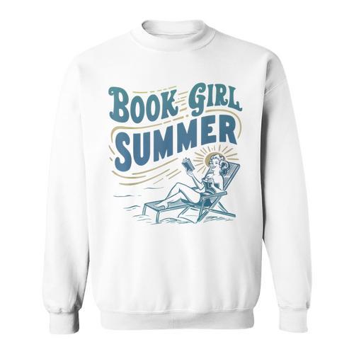 Beach Book Lover Summer Bookish Book Girl Summer Sweatshirt - Bookorys