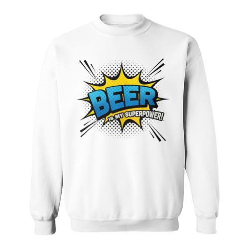 Beer Is My Superpower Comic Book Sweatshirt - Bookorys CA
