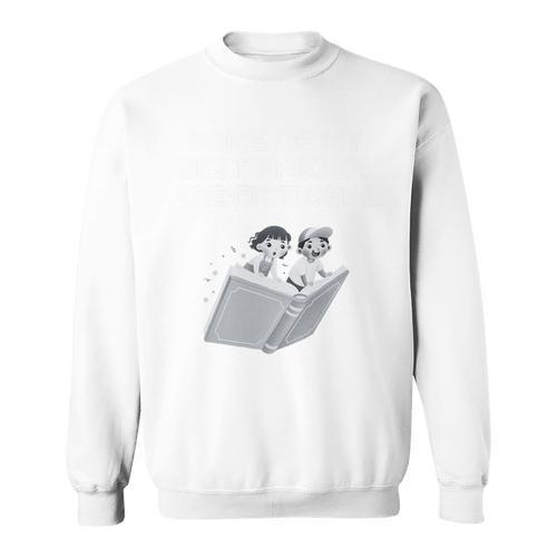 Some Of My Best Friends Are Fictional Book Lover Nerd Premium Tri-Blend Sweatshirt - Bookorys AU