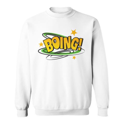 BOING Pop Art Comic Book Speech Bubbles Street Graffiti Art Sweatshirt - Bookorys
