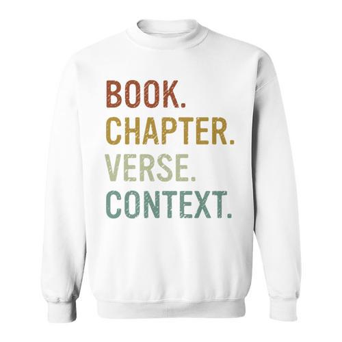 Book Chapter Verse Christian Bible Reformed Theology Sweatshirt - Bookorys UK