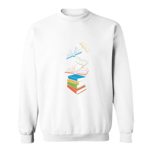 A Book A Day Keeps Reality Away Literature Reading Sweatshirt - Bookorys CA