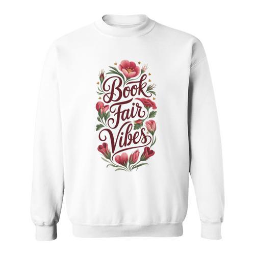 Book Fair Vibes Groovy 70s Retro School Librarian Sweatshirt - Bookorys UK
