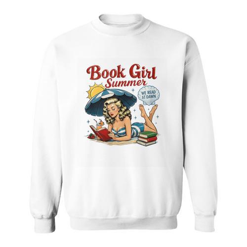 Book Girl Summer We Read At Dawn Sweatshirt - Bookorys