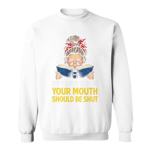 If My Book Is Open Reader Premium Tri-Blend Sweatshirt - Bookorys