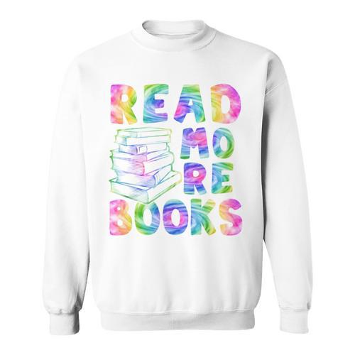 Book Reading Club Tie Dye Book Lovers Librarians Sweatshirt - Bookorys AU