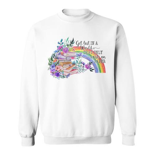 Book Is A World That Only Exists On Paper Sweatshirt - Bookorys UK