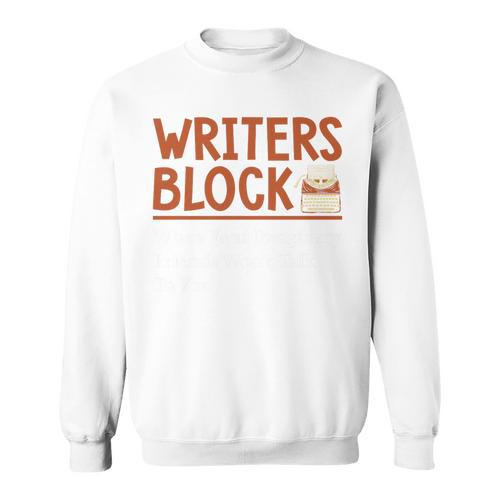 Book Writer Author Writers Block Book Writing Novelist Premium Tri-Blend Sweatshirt - Bookorys DE
