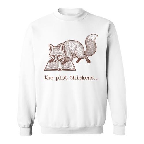 Bookish Fox Reading Fiction Novel Book Vintage Bookworms Sweatshirt - Bookorys