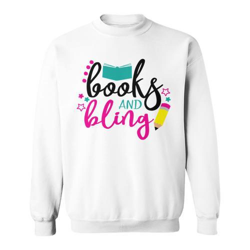 Books And Bling Sweatshirt - Bookorys DE