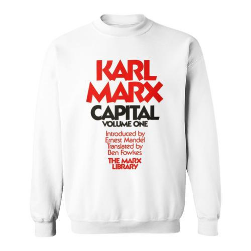 Capital Karl Marx Vintage Book Cover Sweatshirt - Bookorys UK