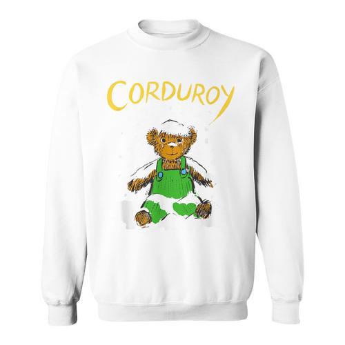 Corduroy Teddy Bear In The Snow Christmas Children's Book Sweatshirt - Bookorys AU