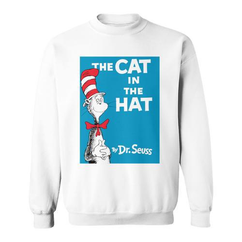 Dr Seuss The Cat In The Hat Book Cover Sweatshirt - Bookorys