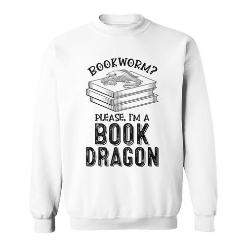 Dragon Literary Readers Book Themed Lovers Book Dragon Sweatshirt - Bookorys AU