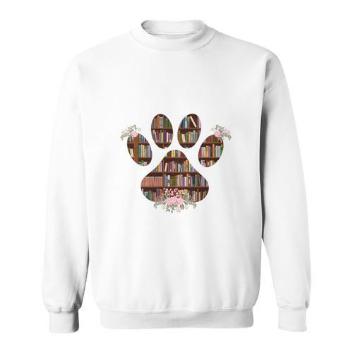 Easily Distracted By Dogs And Books Sweatshirt - Bookorys