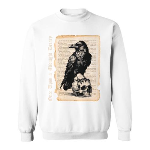 Edgar Allan Poe Raven Gothic Book Lover Sweatshirt - Bookorys CA