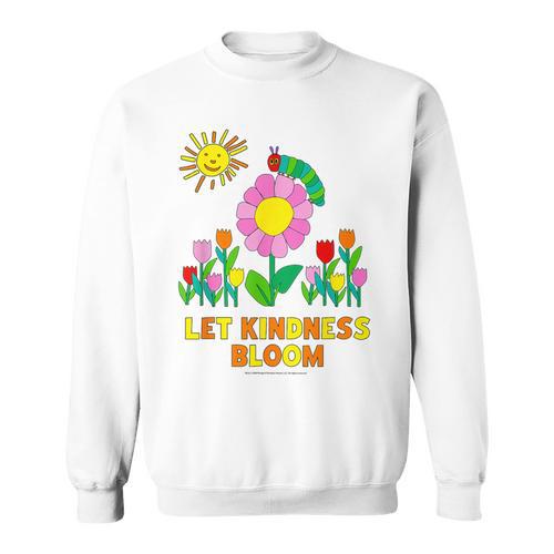 Eric Carle Let Kindness Bloom Flowers And Caterpillar Book Sweatshirt - Bookorys DE